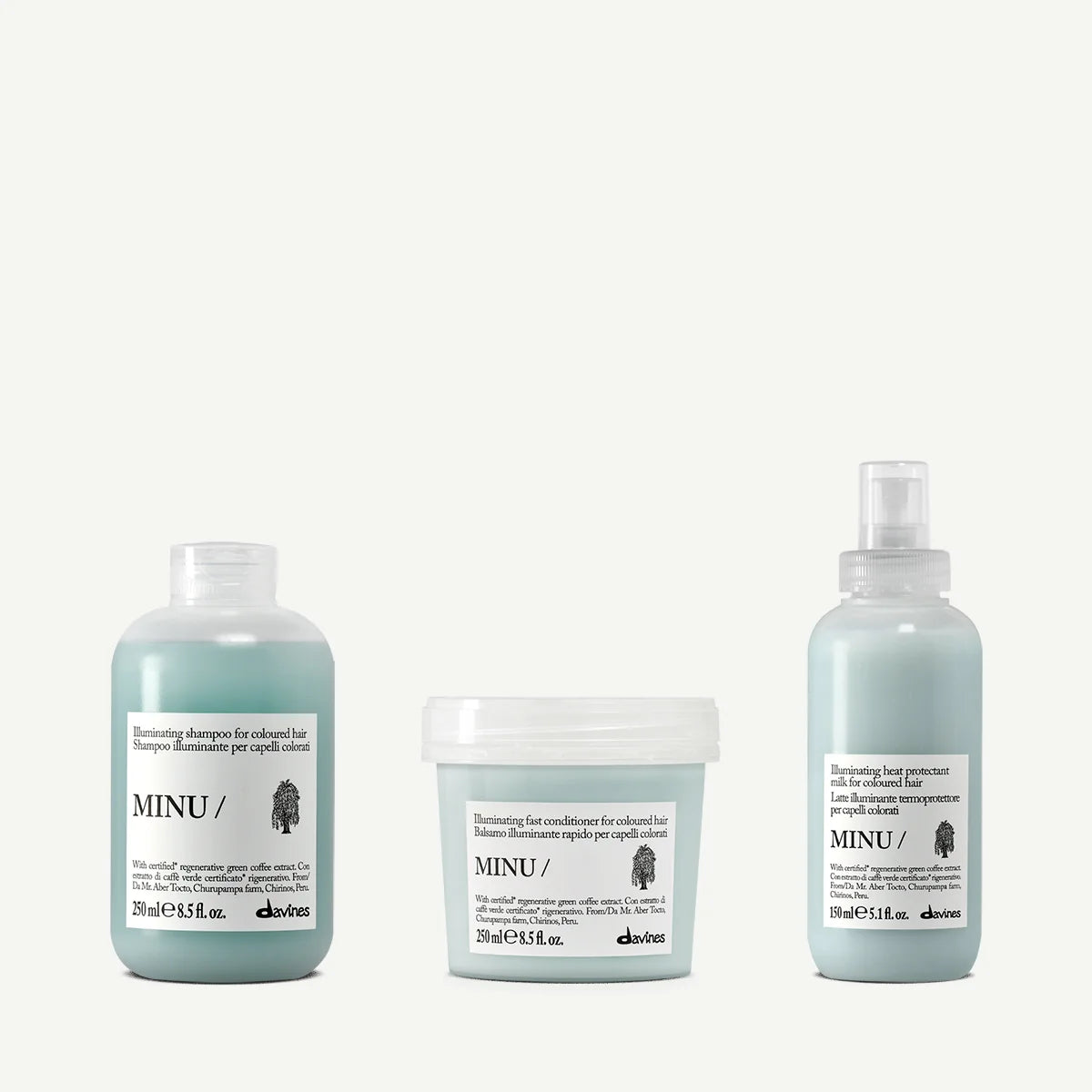 Lait Thermo protecteur Illuminateur pour cheveux colorés MINU