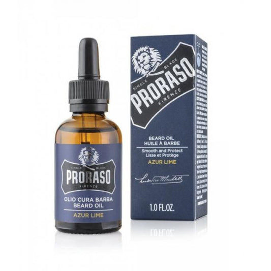 PRORASO HUILE À BARBE AZUR LIME - 30ML