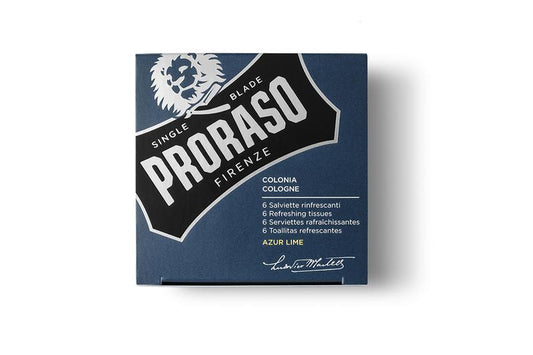 PRORASO LINGETTES RAFRAÎCHISSANTES AZUR LIME X6